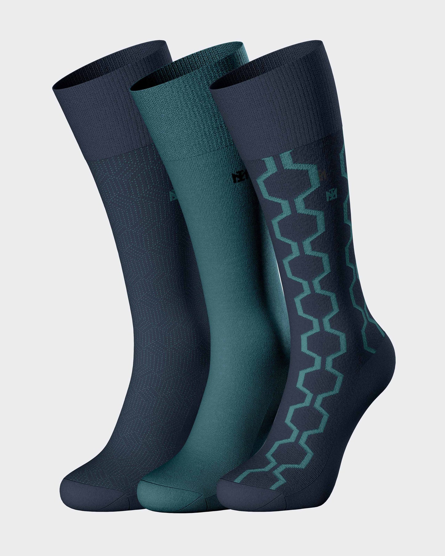 Men's 3-Pair Navy Socks