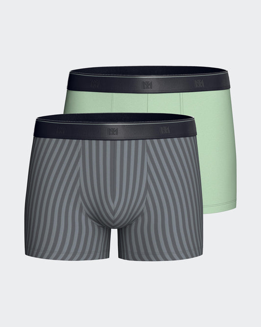 Pack of 2 men's boxers in cotton modal