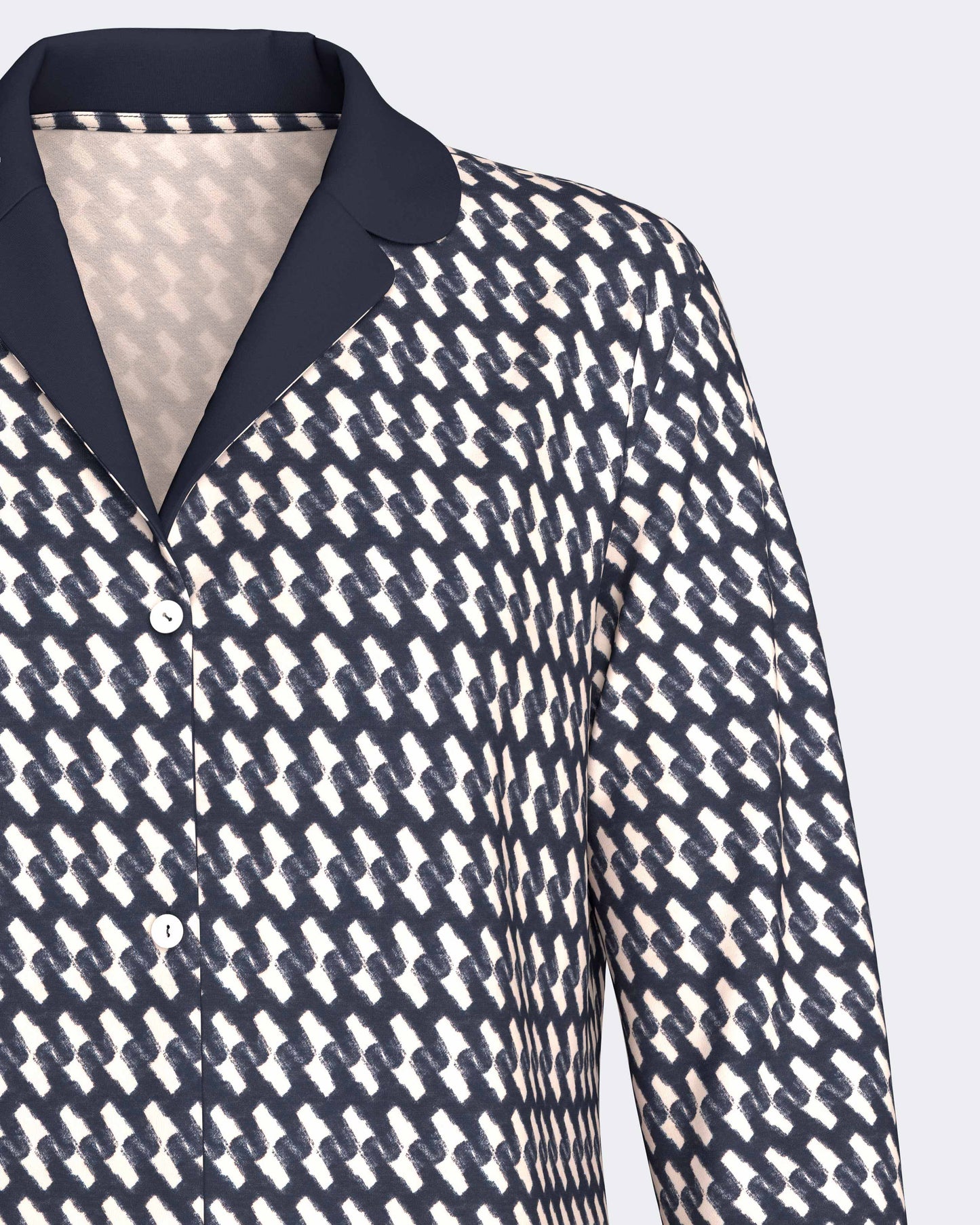 Women's Pyjama Jacket Long - D
