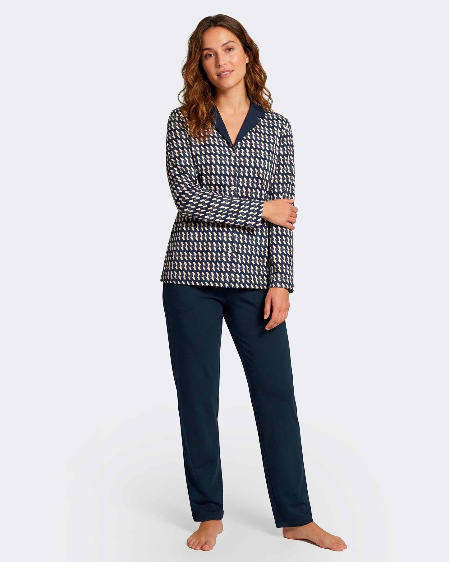 Women's Pyjama Jacket Long - D