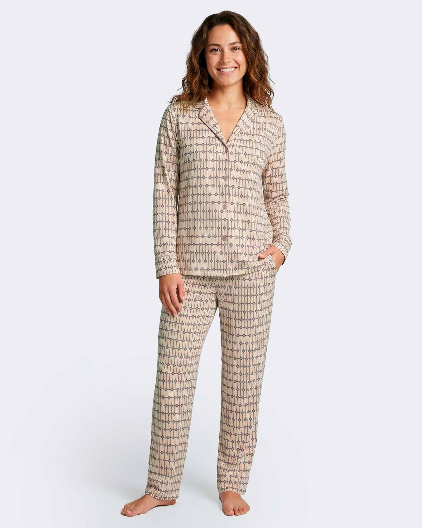 Women's Pyjama Jacket Long - J